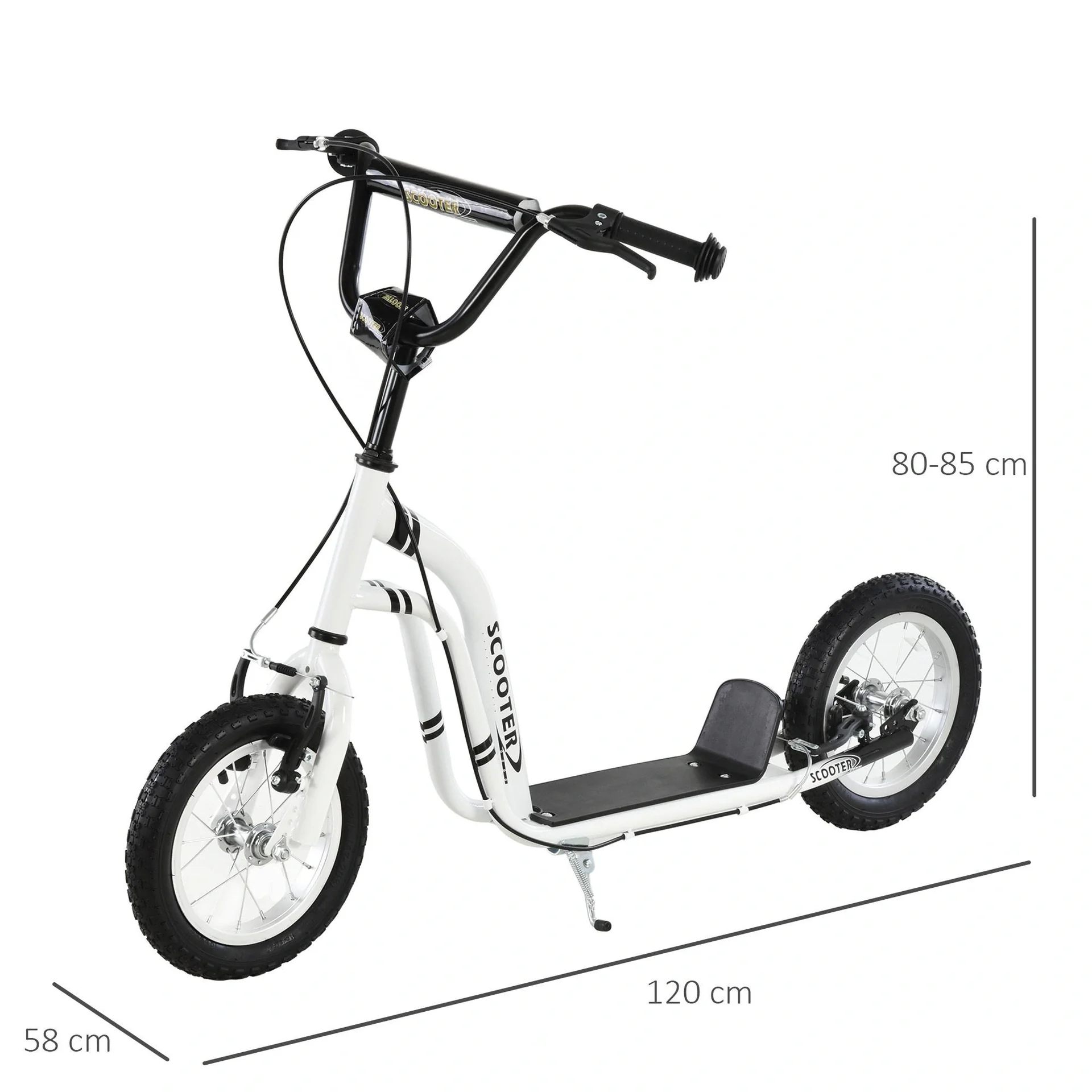 Tretroller mit Handbremse - 1