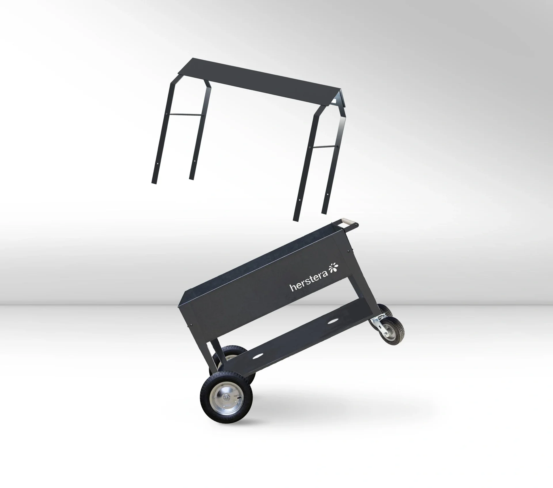 Kräuterfabrik Überdachung Swivel anthrazit, 120x60x93 cm - 3