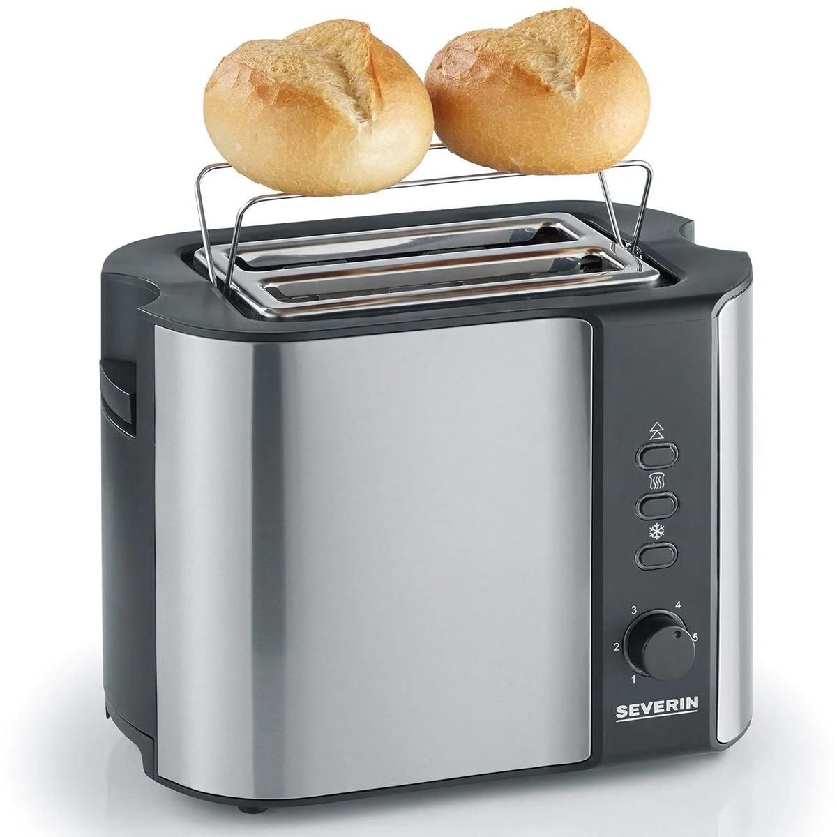 Toaster - 800 Watt - Silber - 5