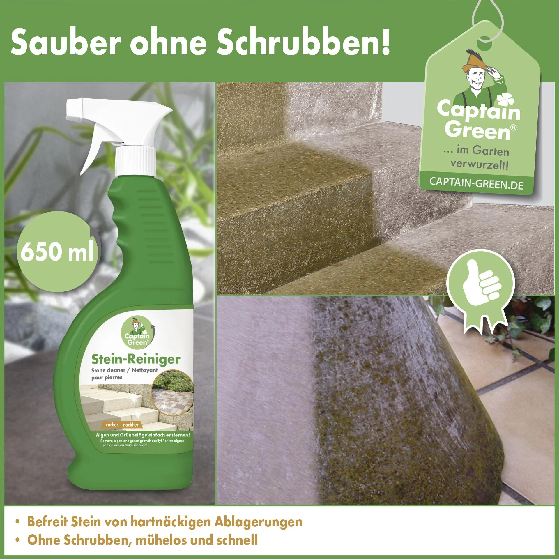 Captain Green Steinreiniger, 650 ml - 6