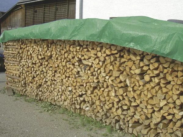 Holzstapelabdeckplane, extra stark, Gewicht 210 g/m², 1,5 x 6 m - 1
