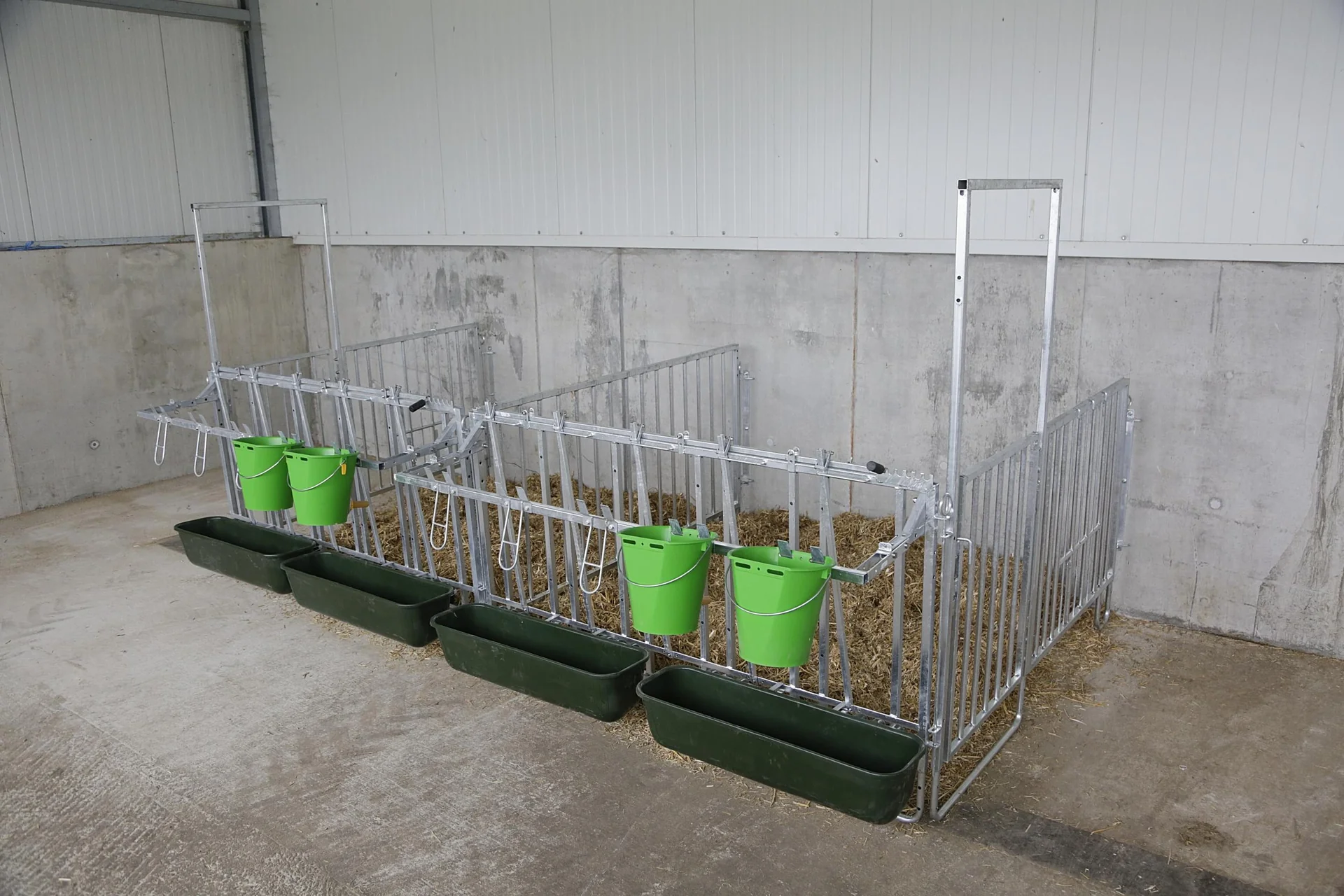 Modulare Zaunaufstallung, Doppelset für 5er Kälbergruppe - 4