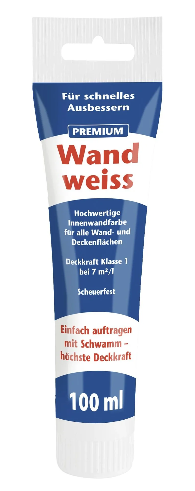 Premium Wandweiss Farbe, 100 ml - 1