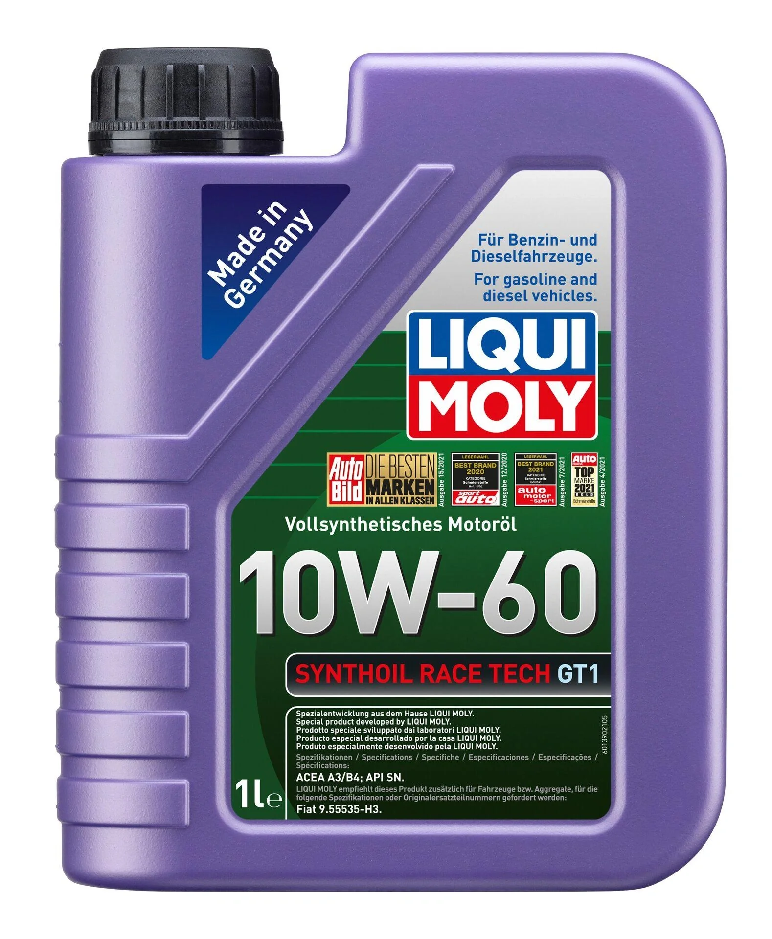 Synthoil Race Tech GT1 10W-60, 1 Liter - 1