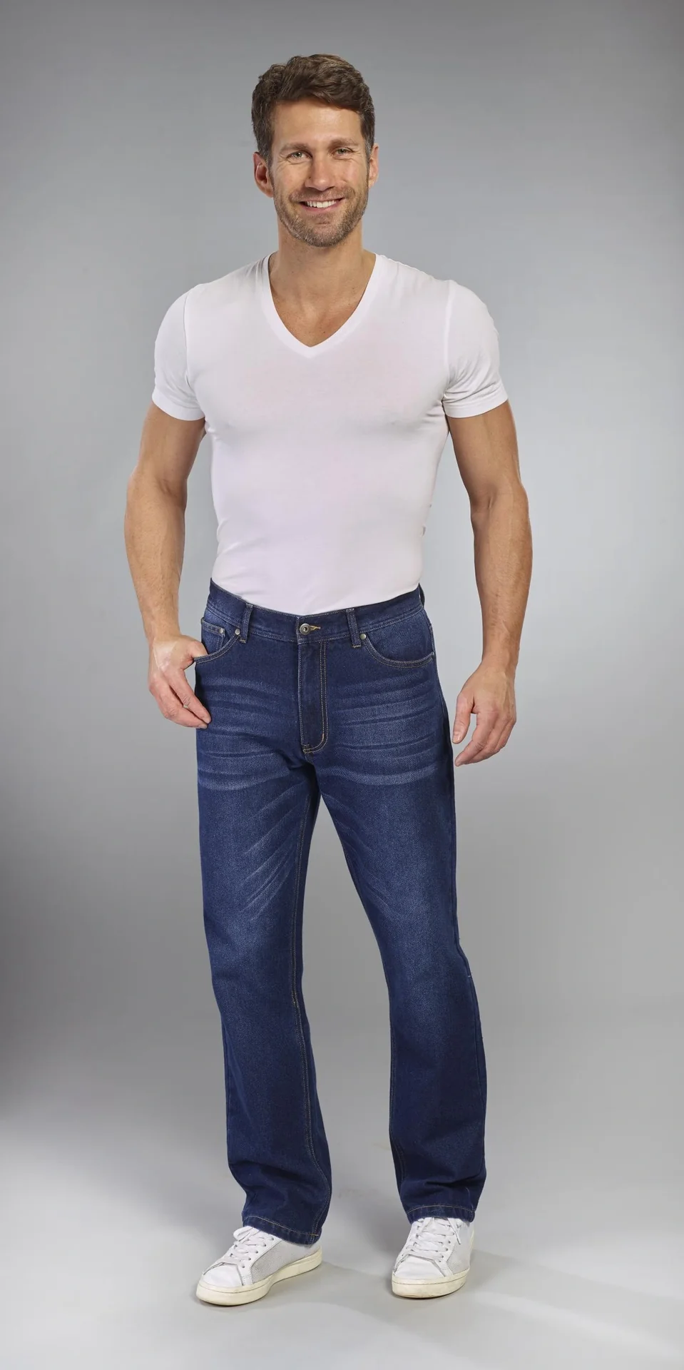 Jeans Loose Fit, Farbe bluestone, Gr.27 - 4