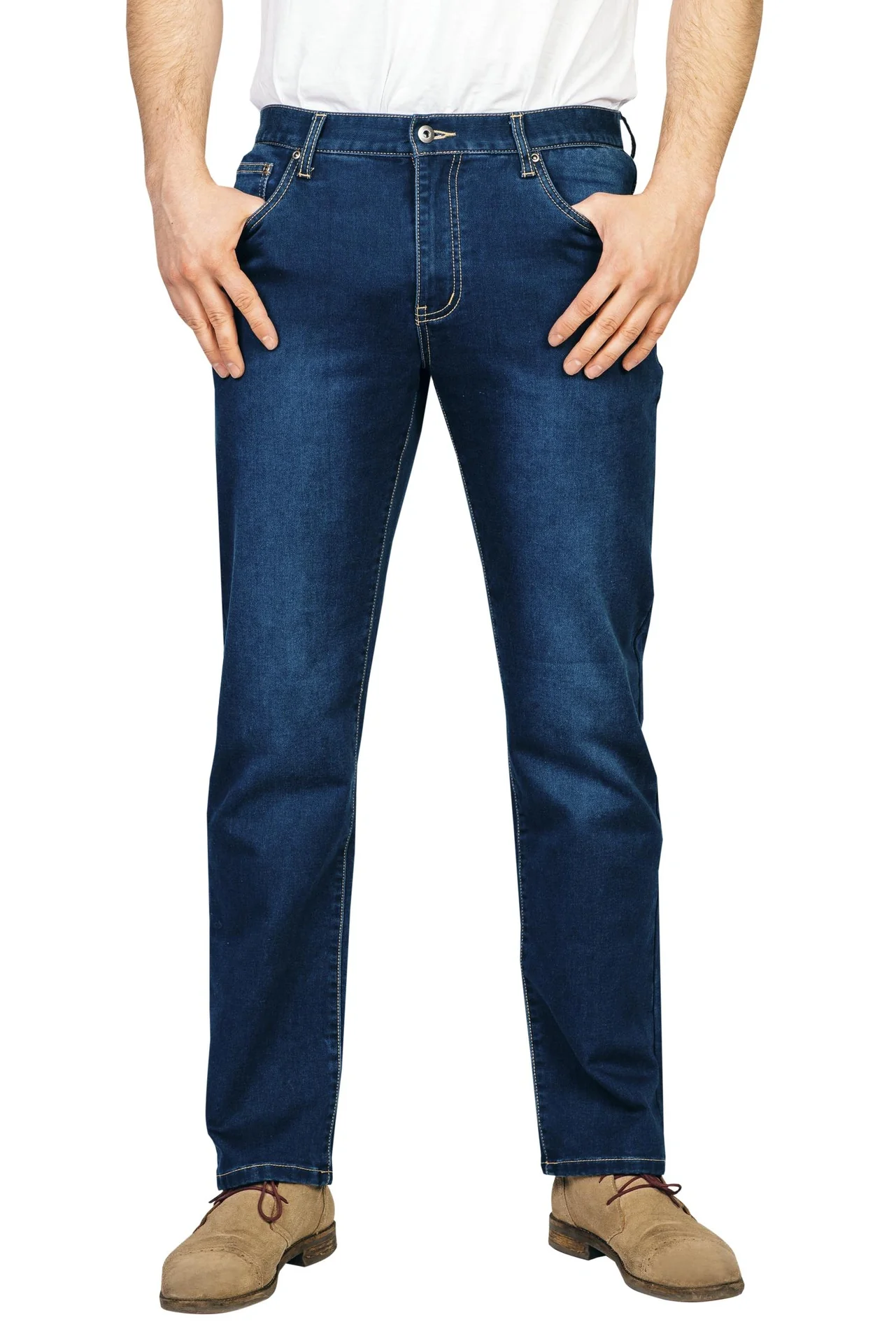 Joggpants aus Stretchdenim, Farbe bluestone, Gr.50 - 8