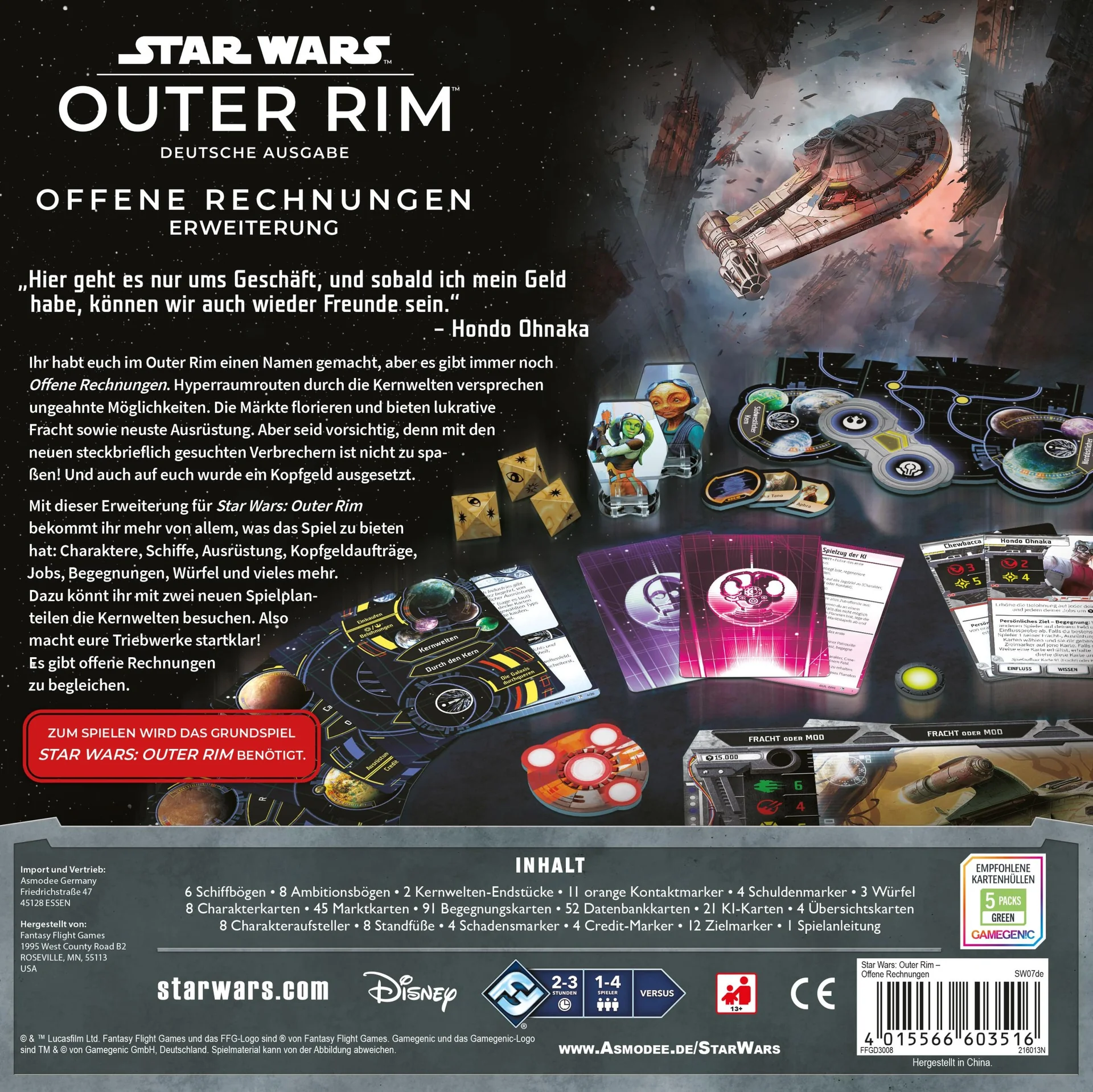 Gesellschaftsspiel Star Wars: Outer Rim Offene Rechnungen - 2