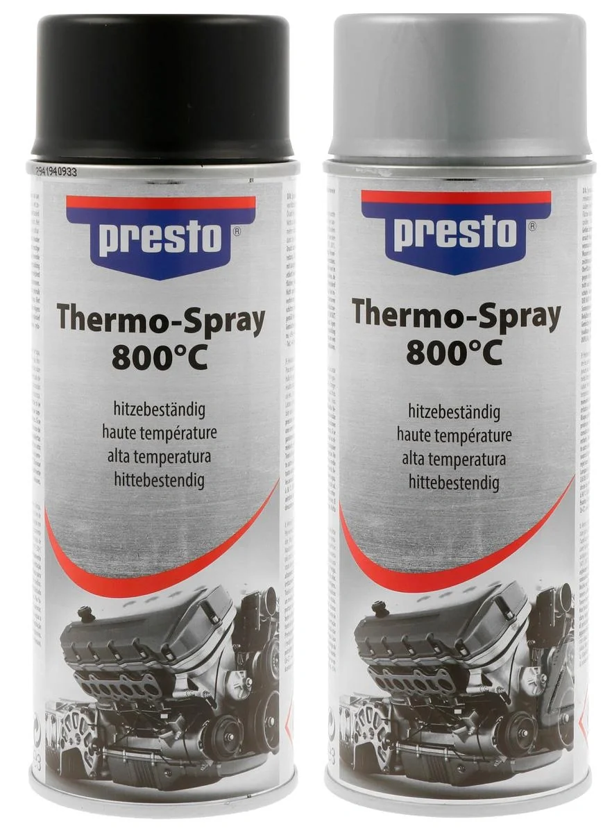 Thermo-Lackspray, hitzebeständig bis 800°C, 400 ml, Farbe Silber - 2