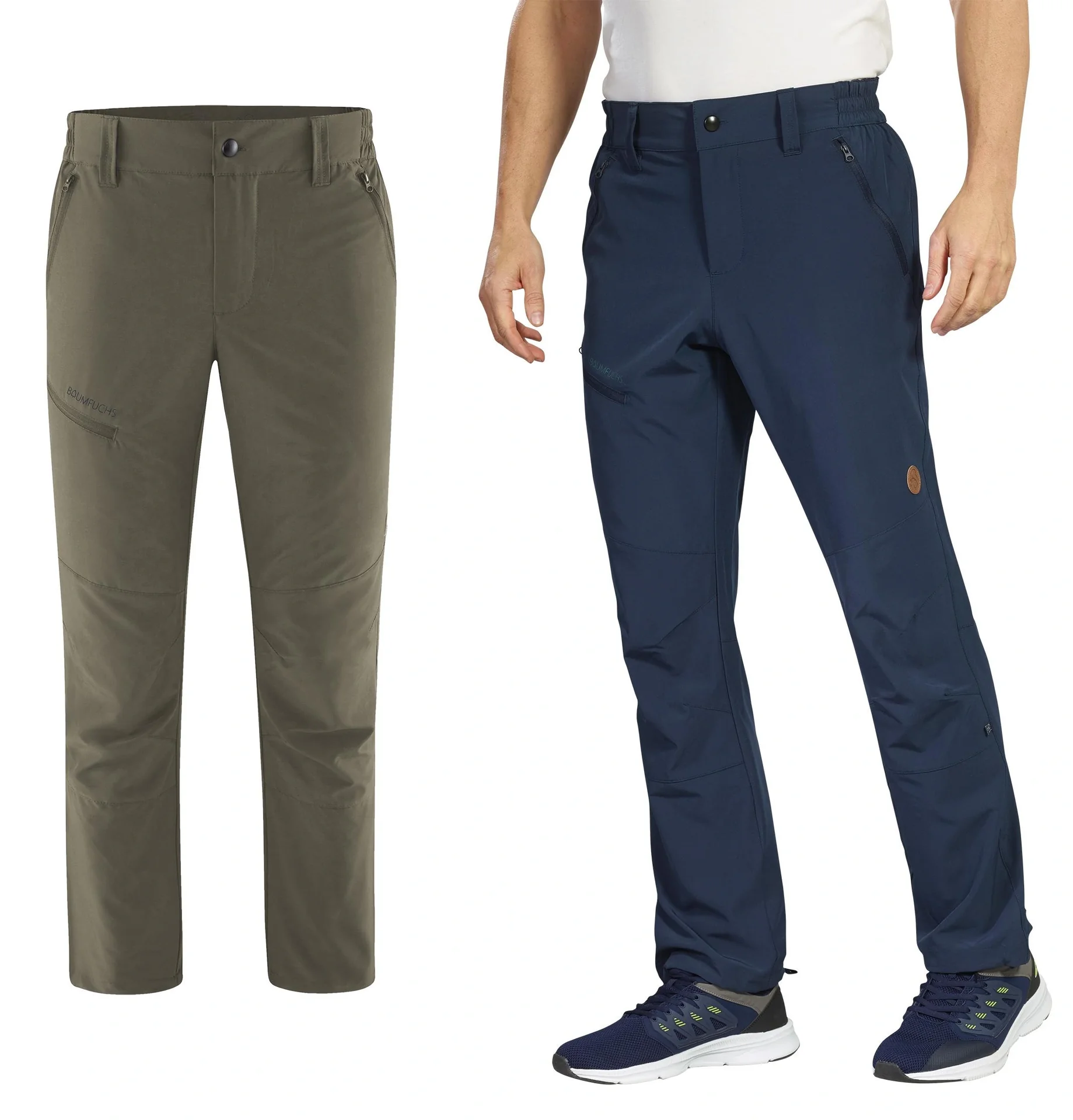 Outdoorhose Stretch, Farbe khaki, Gr.58 - 2