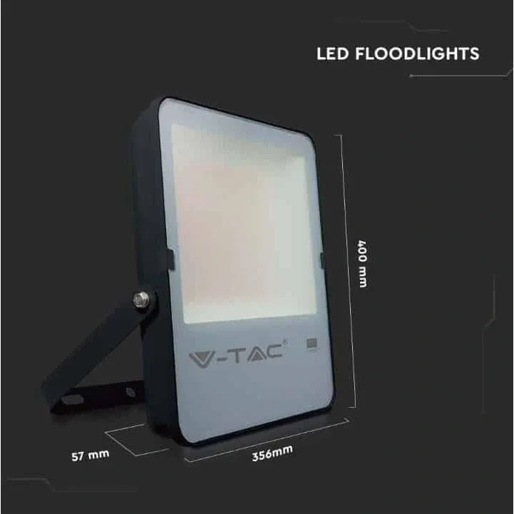 VT-302 LED-Flutlicht - 200 W - 27350 Lm - 6500K - schwarz - Extra effizient - 10