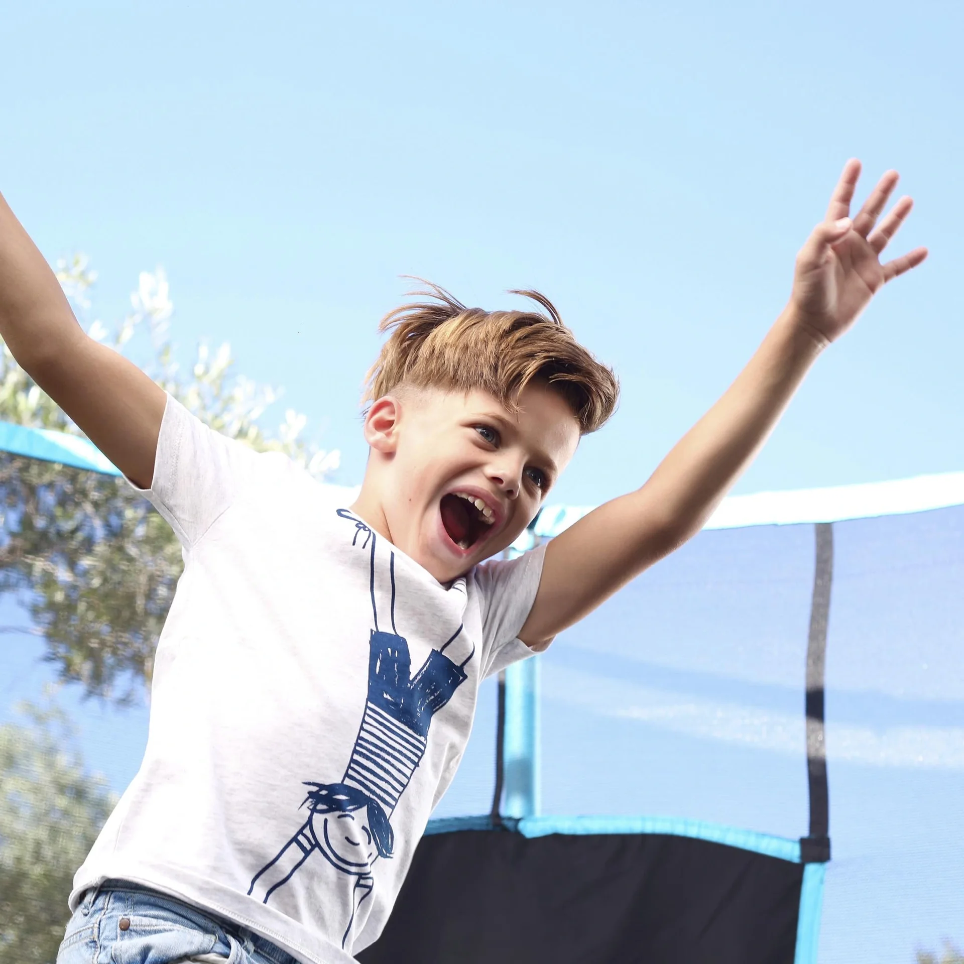 Genius Trampolin blau/schwarz Ø366 cm - 10