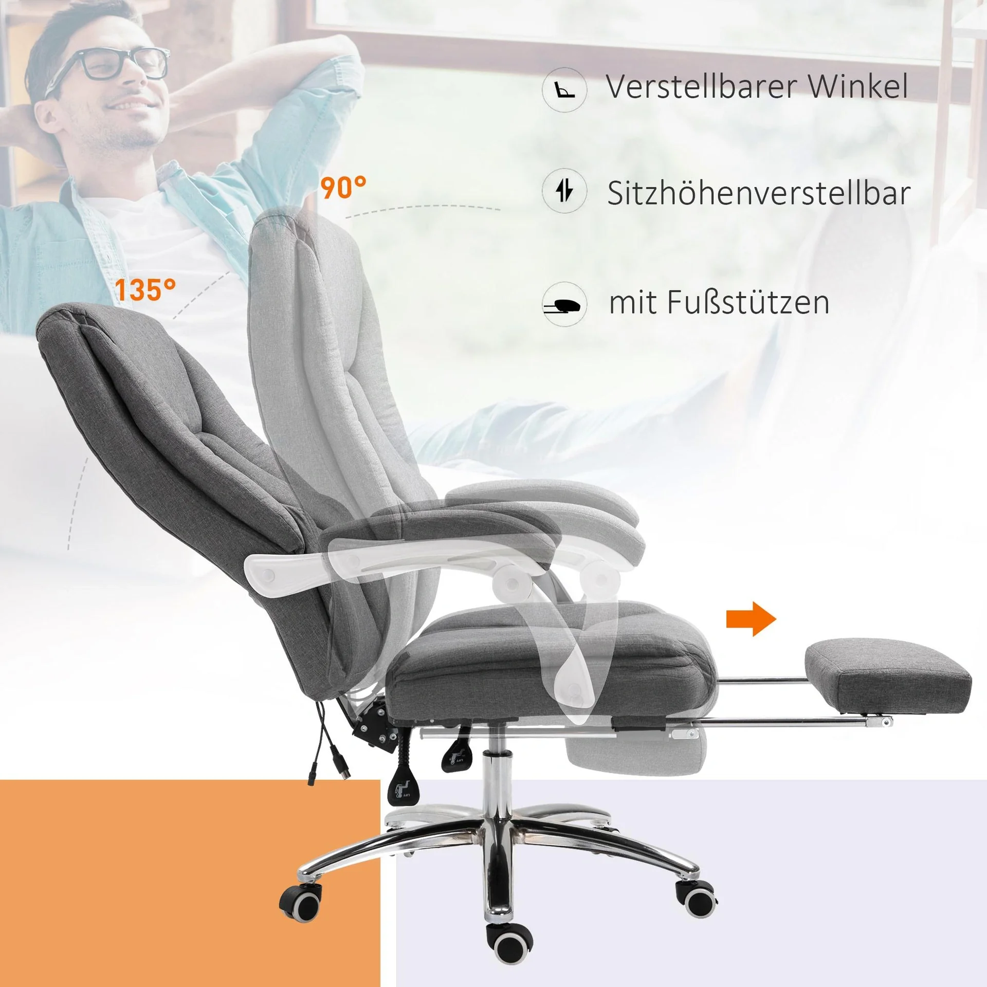Bürostuhl mit Massagefunktion - 1