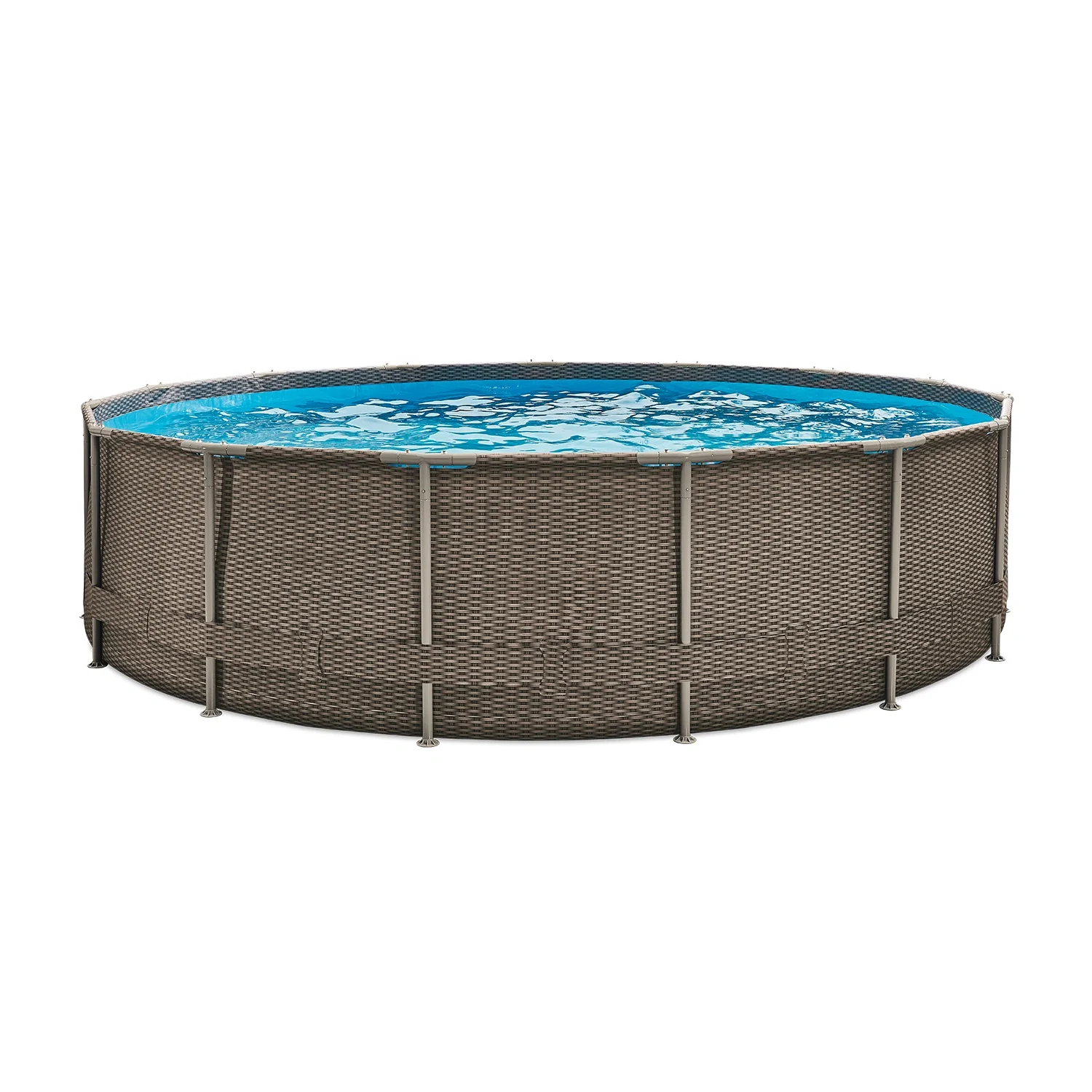 Pool Active Frame 457 x 107 cm, Rattan Braun - 9