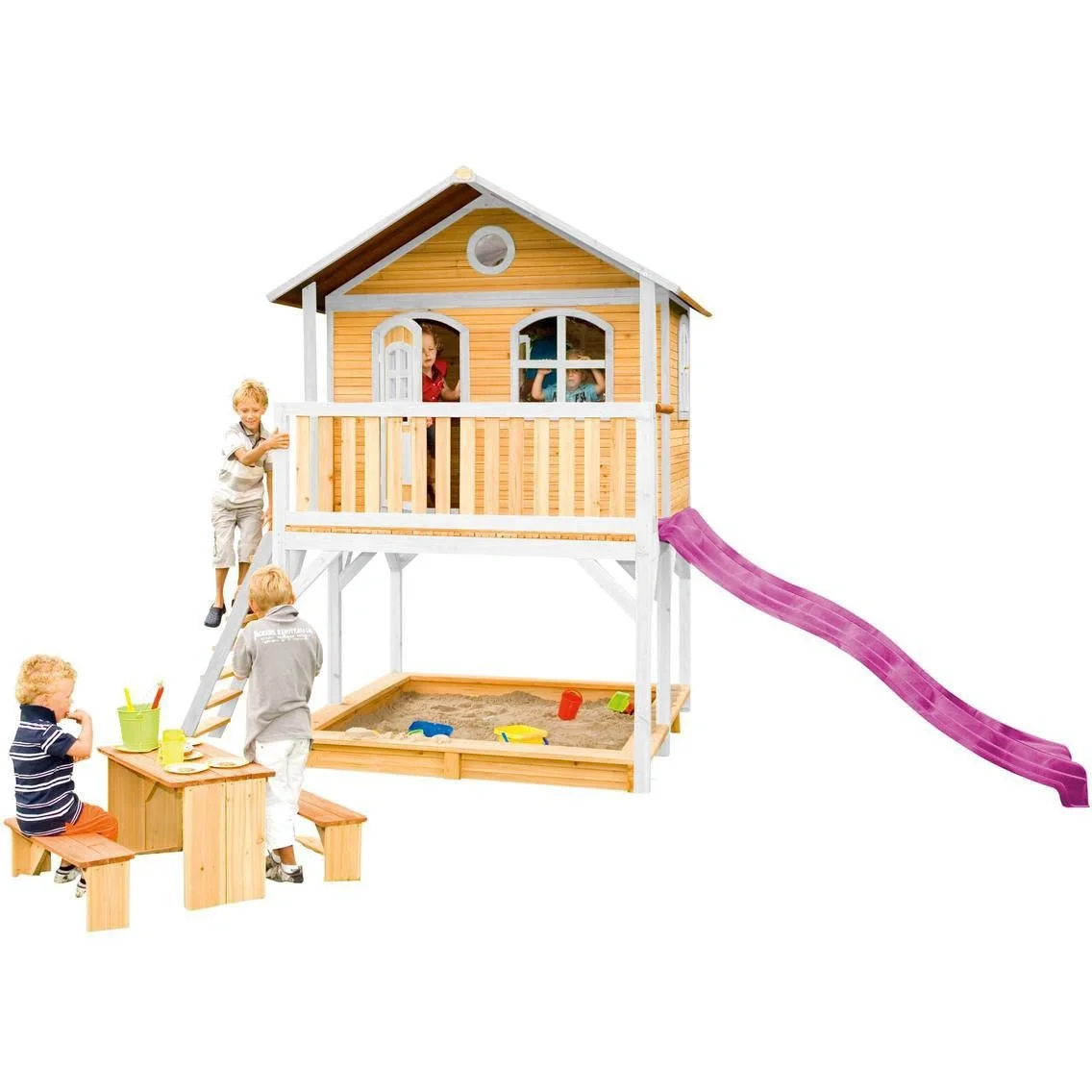 Marc Spielhaus Braun/weiß mit Lila Rutsche - 1