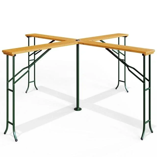 Stehtisch Quattro 241x241x104cm mit Sonnenschirmhalterung - 1