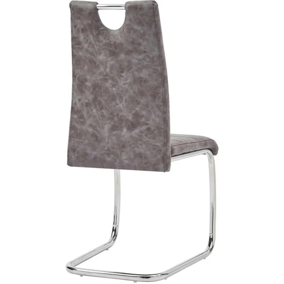 Esszimmerstühle 2-Sitzer Leder braun - 6