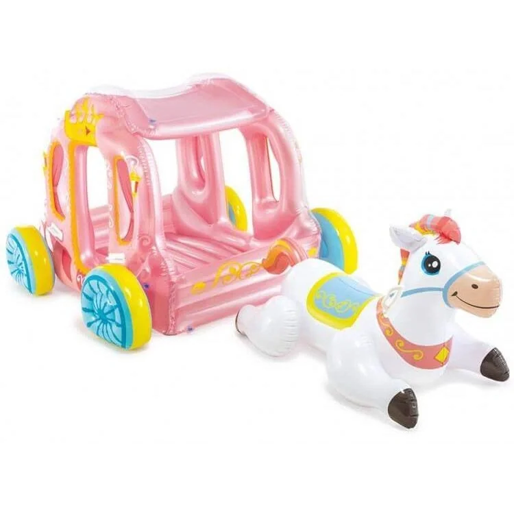 opblaasbare prinsessenkoets 145 x 135 x 104 cm - 1