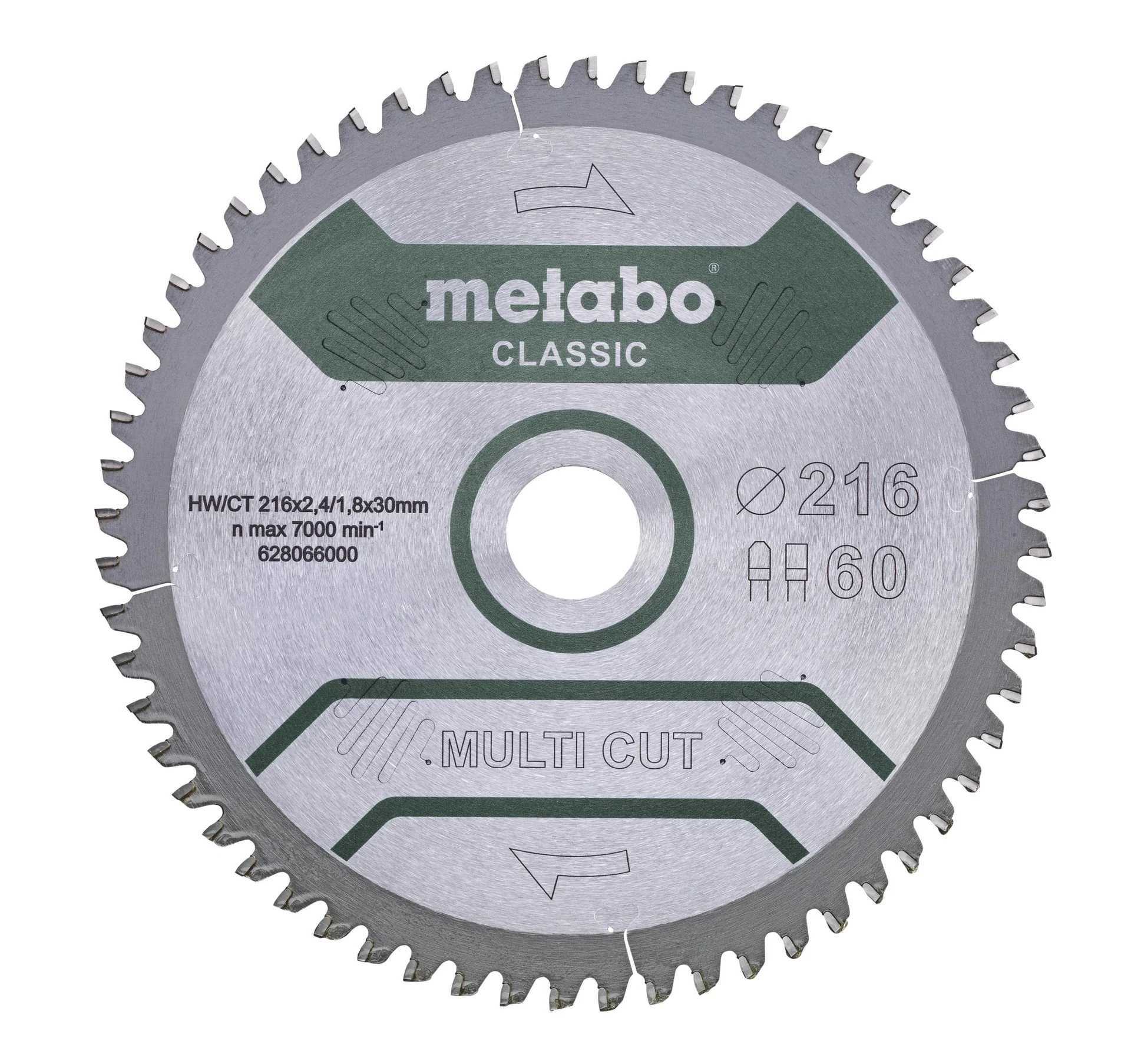 Sägeblatt "multi cut - classic", 216 x 2,4 / 1,8 x 30, 5°neg. - 1