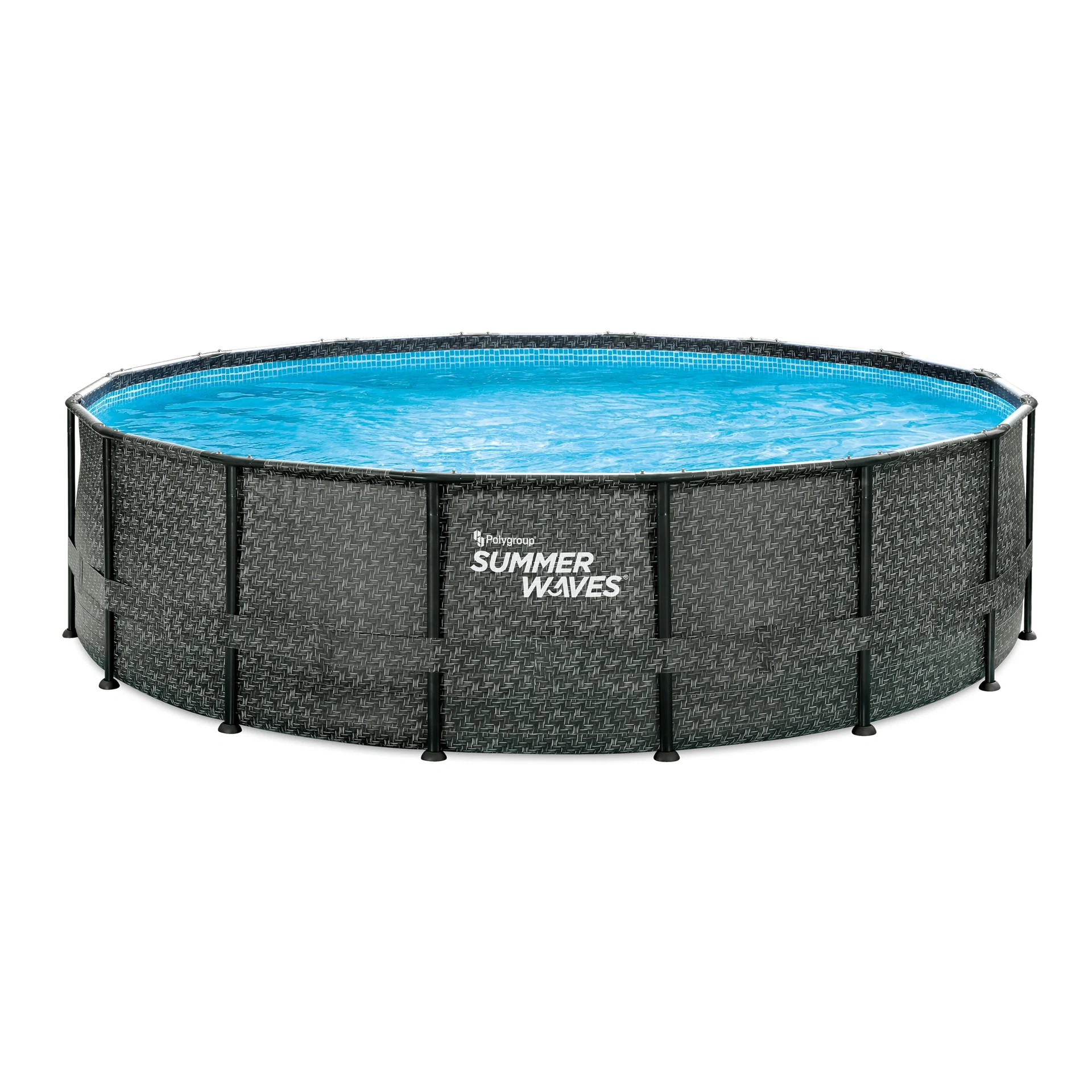 Pool Elite 488 x 122 cm, Rattan Grau - 12