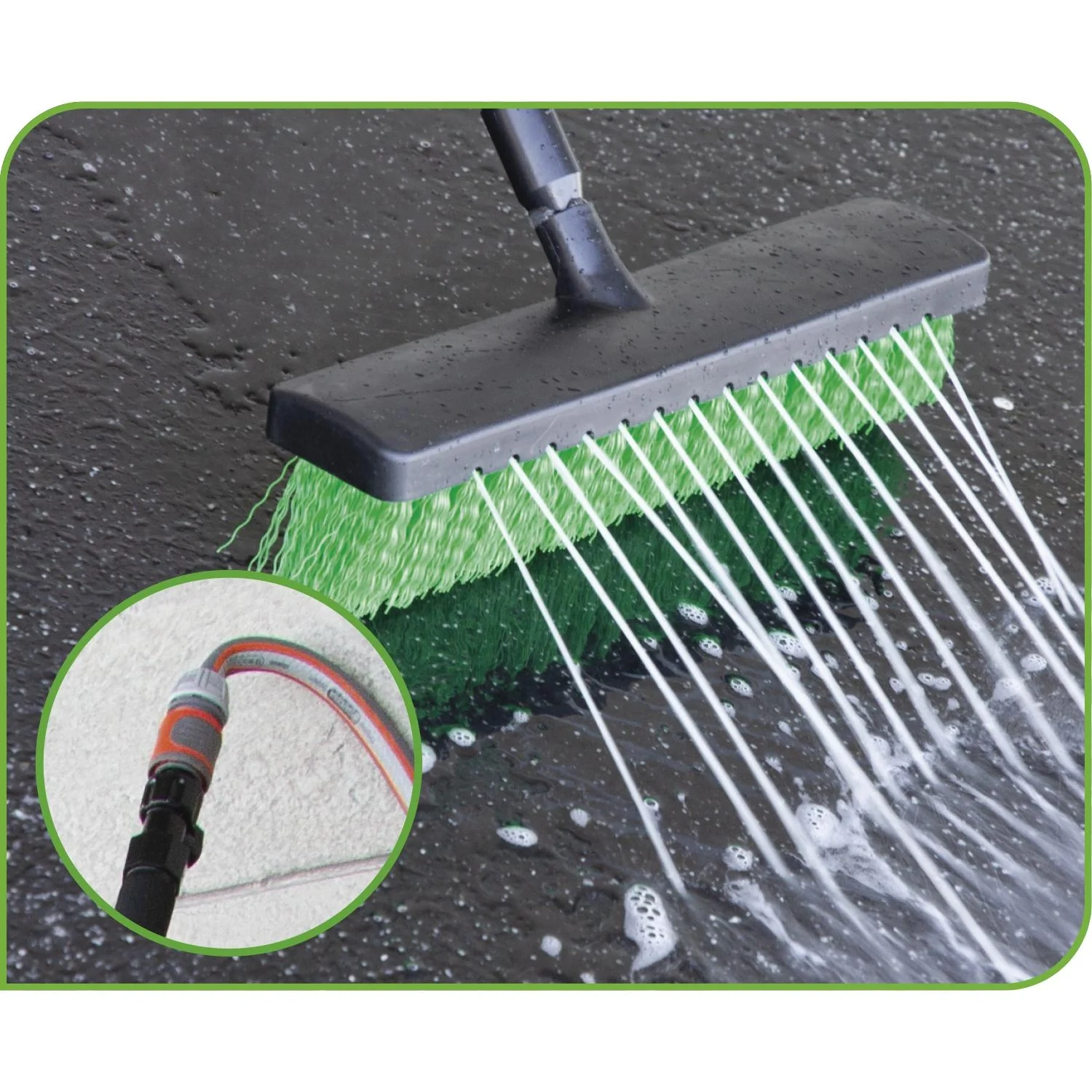 Wasserbesen „Aquaclean“, Grün/ Schwarz - 8