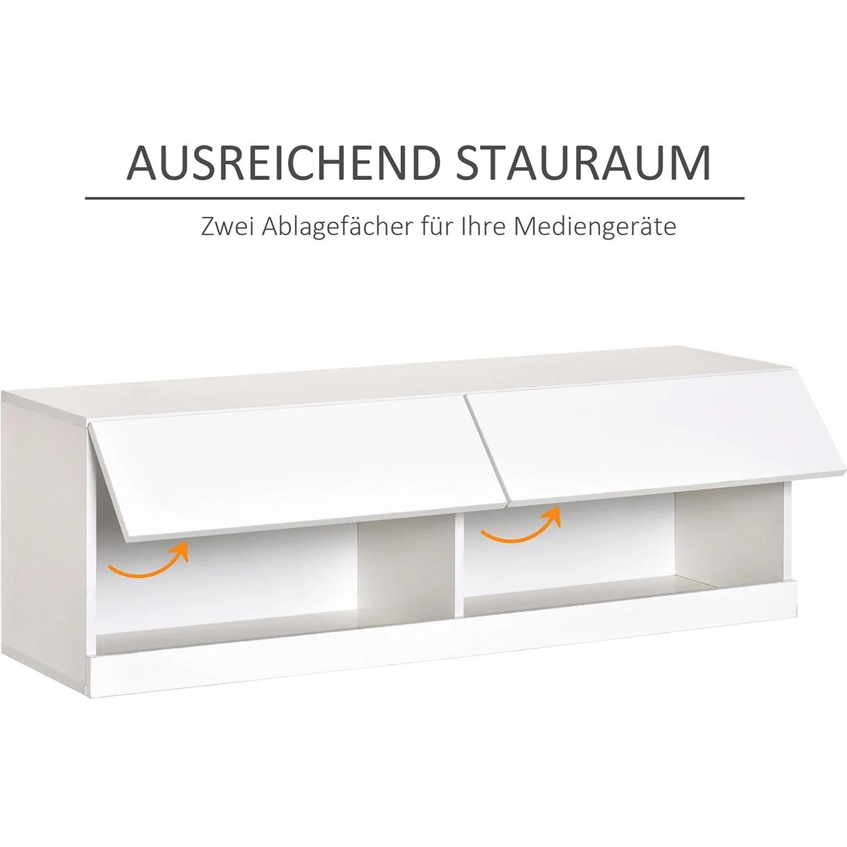 TV Board mit LED Beleuchtung weiß - 10