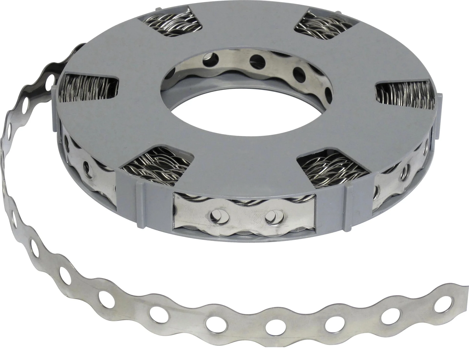 Edelstahl Lochband 17 mm x 10 m - 2