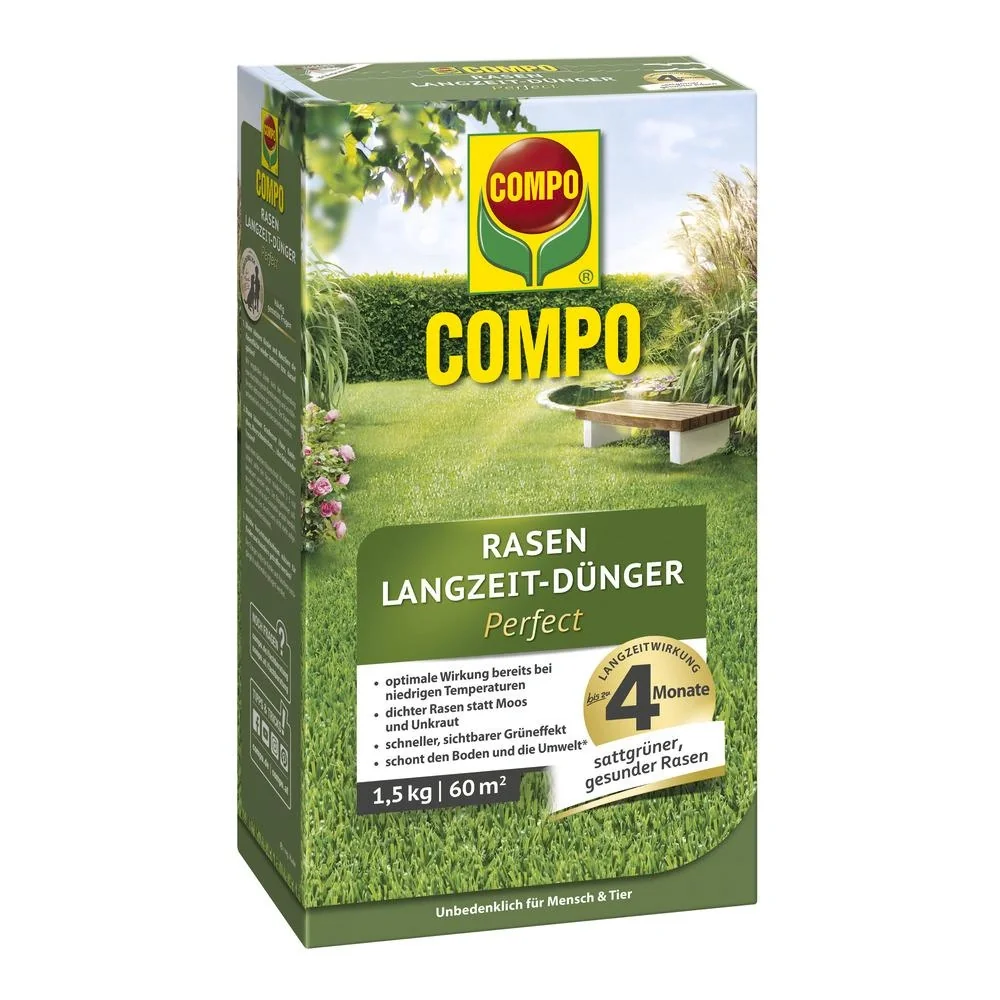Rasen Langzeit-Dünger Perfect 1,5 kg für 60 m² - 2