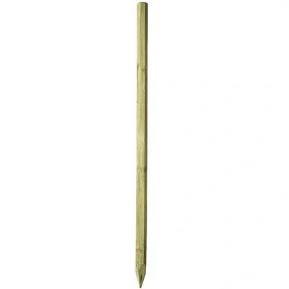 Octowood Holzstange 220Cm, Rund 80Mm - 1
