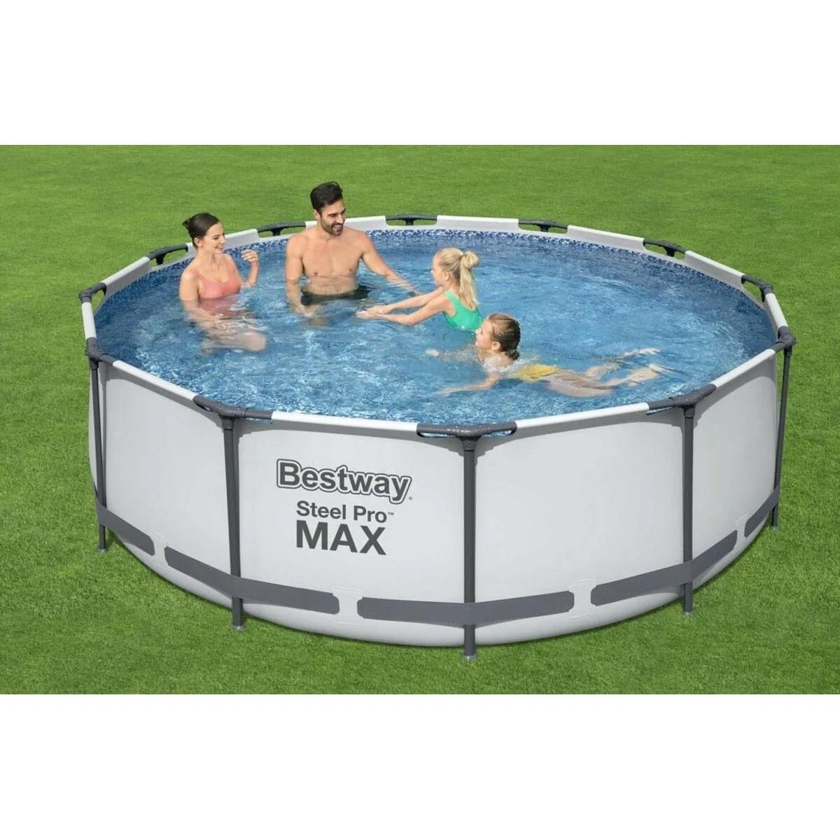 Schwimmbecken mit Rahmen und Filterpumpe - Ø366cm - 122cm tief - 2006L/h - 6