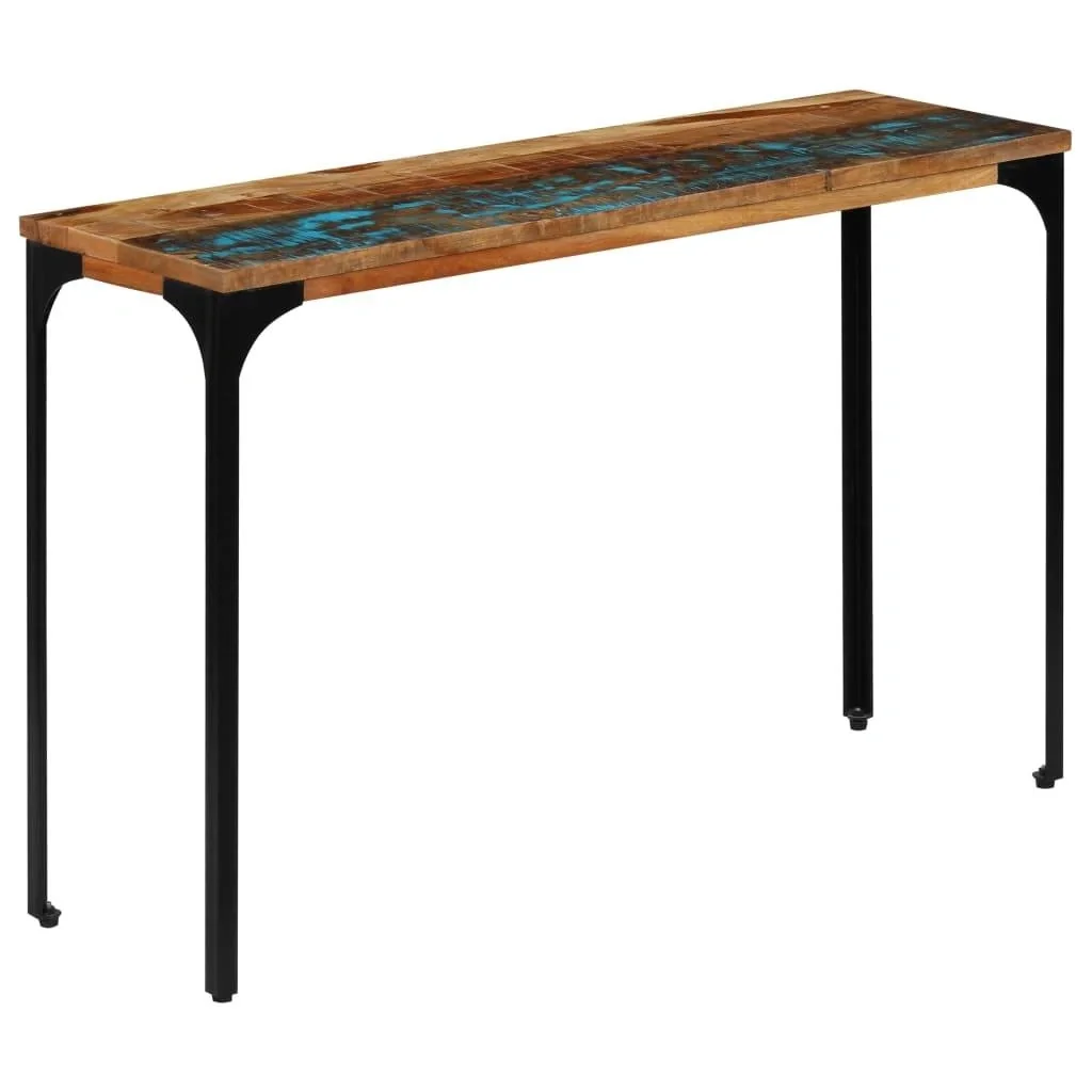 Wandtisch 120x35x76 cm aus massivem recyceltem Holz - 6