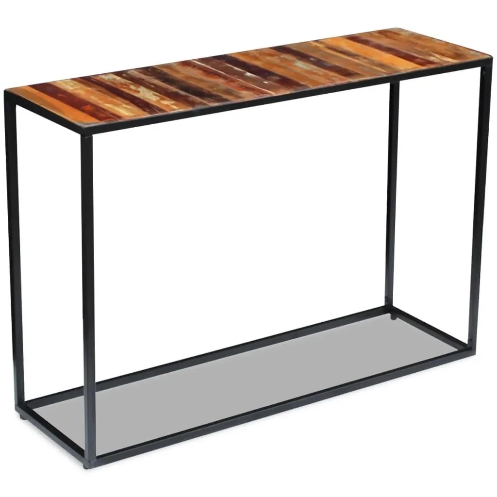 Wandtisch 110x35x76 cm aus massivem recyceltem Holz - 6