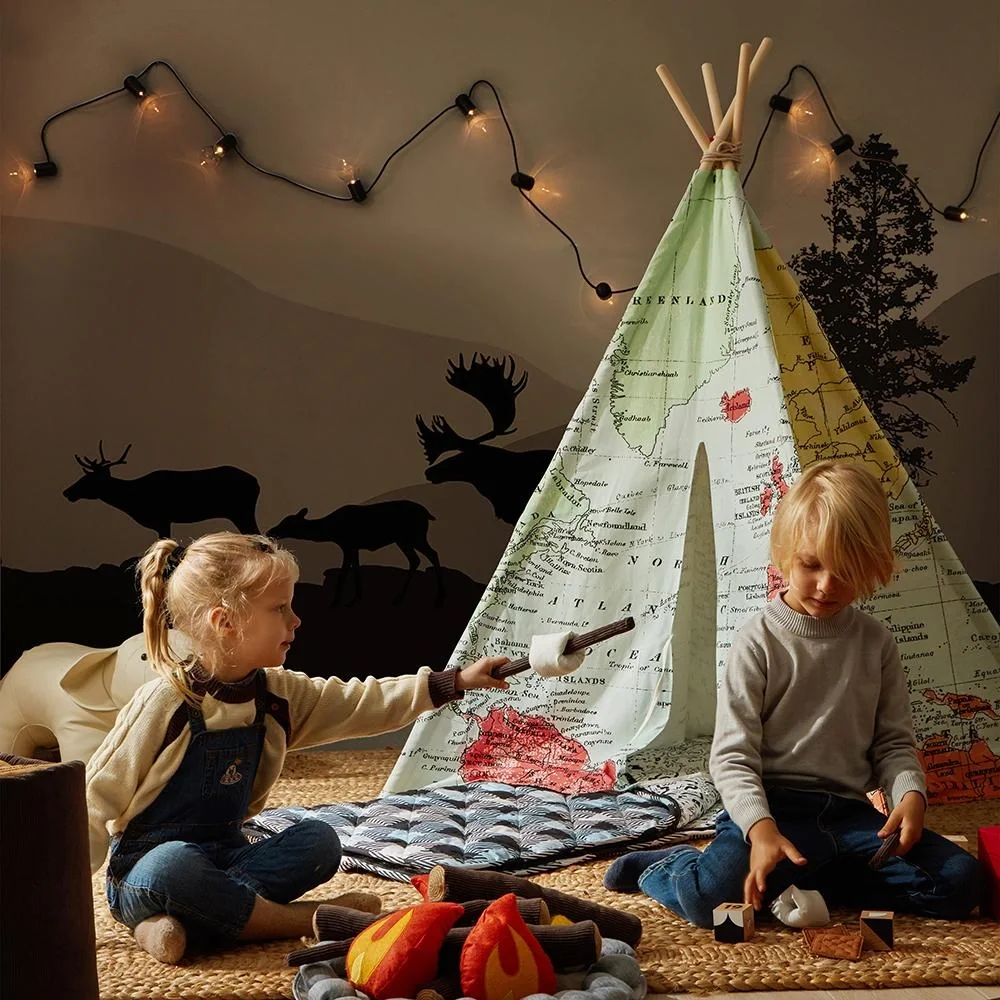 Weltkarte Tipi Zelt Multi farben - 10