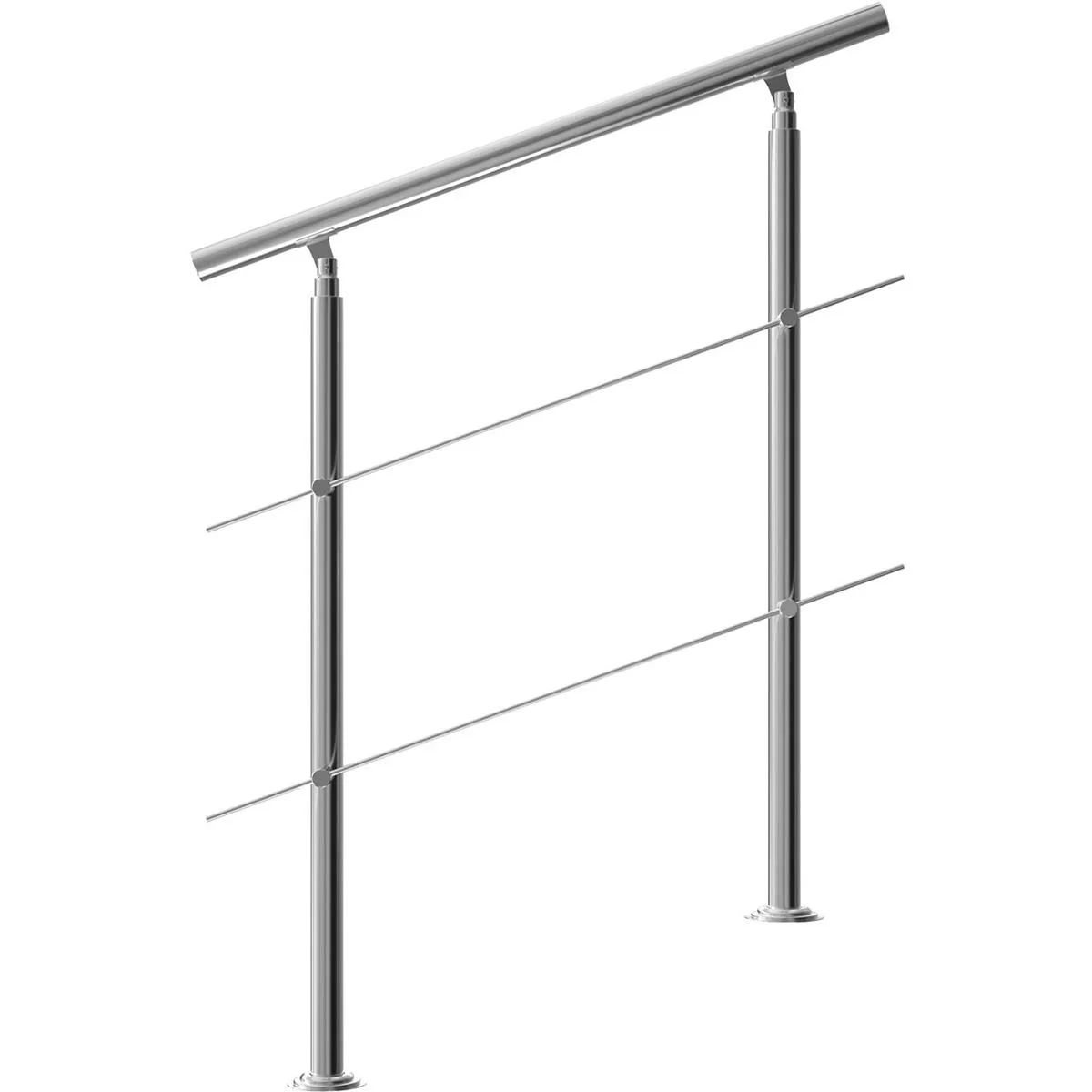 Handlauf Edelstahl 100cm 2 Halterungen - 1