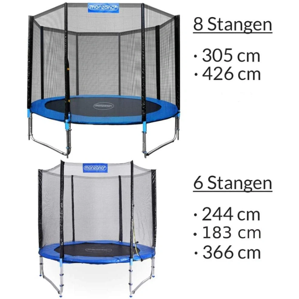 Netz für Trampline 244cm - für 6 Befestigungsstangen - 7