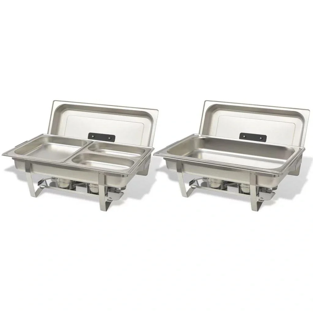 Rechaud-Set Edelstahl 2-teilig - 3