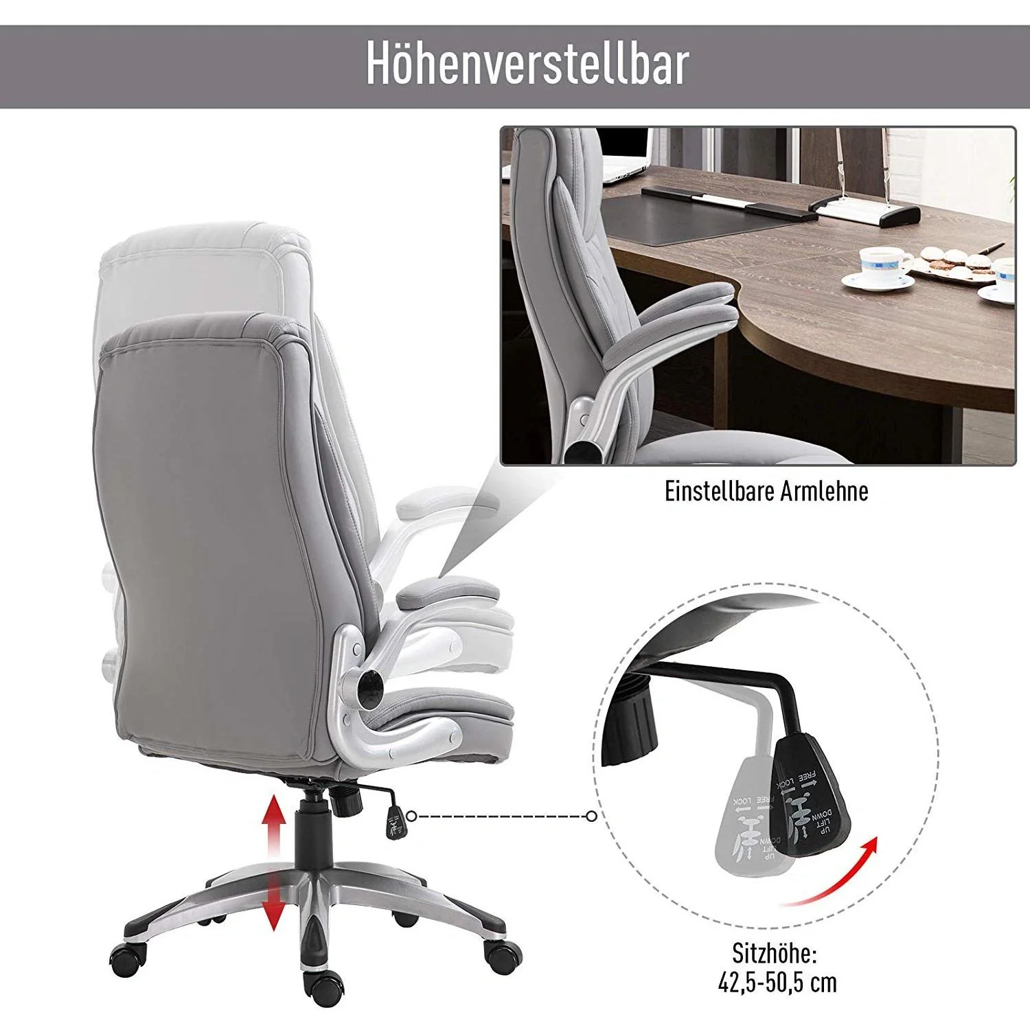 Bürostuhl mit Wippfunktion - 1