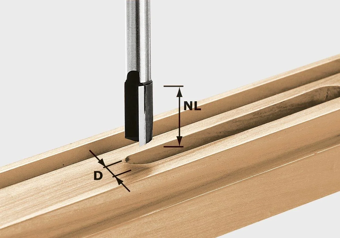 Nutfräser HW D18 / 30 mit Bohrschneider - 2
