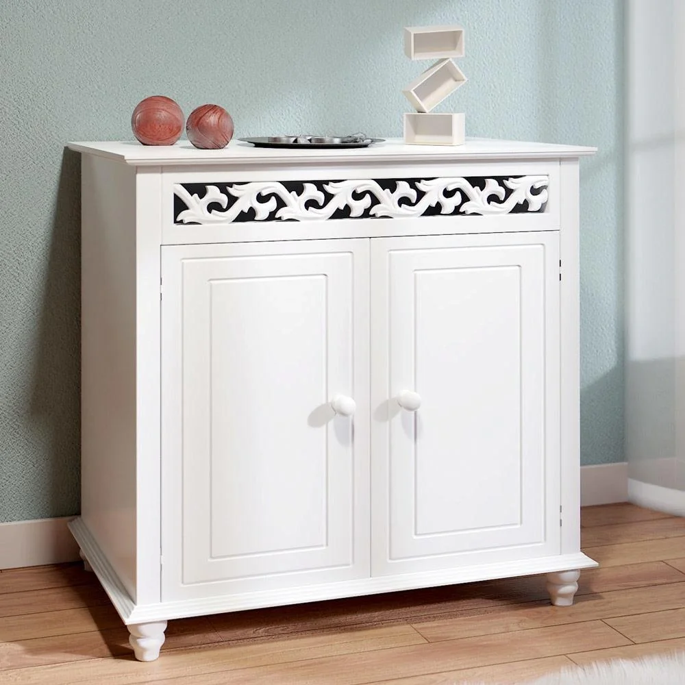 Kommode Jersey weiß 76x65x35cm - 5