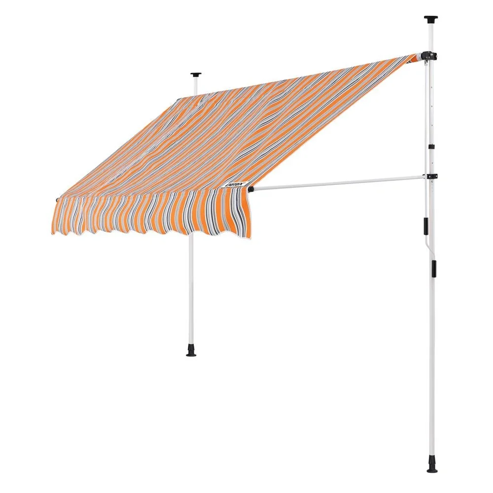 Klemmmarkise gelb/blau 200cm - 6