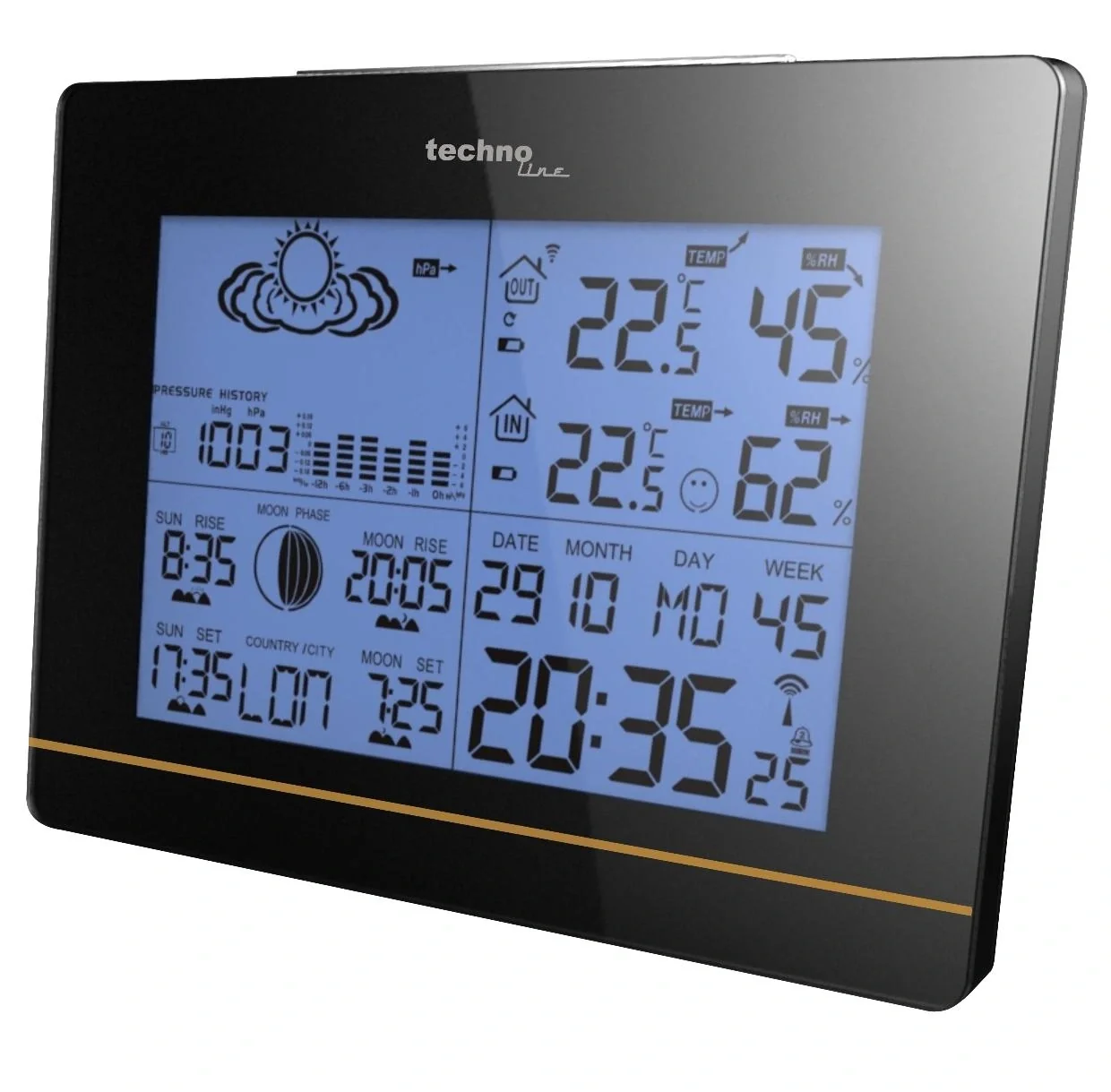 Wetterstation WS 6750 in Hochglanz-Optik - 1