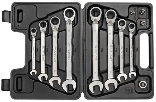 Ringratschenmaulschlüssel Satz SW8-19 mm 12-teilig - 4