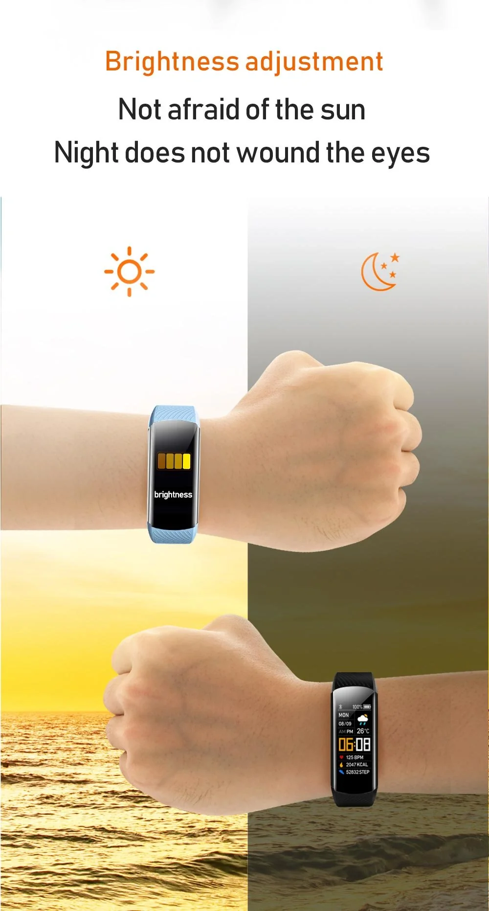 Fitnessarmband mit Herzsensor und Blutdrucksensor - 10