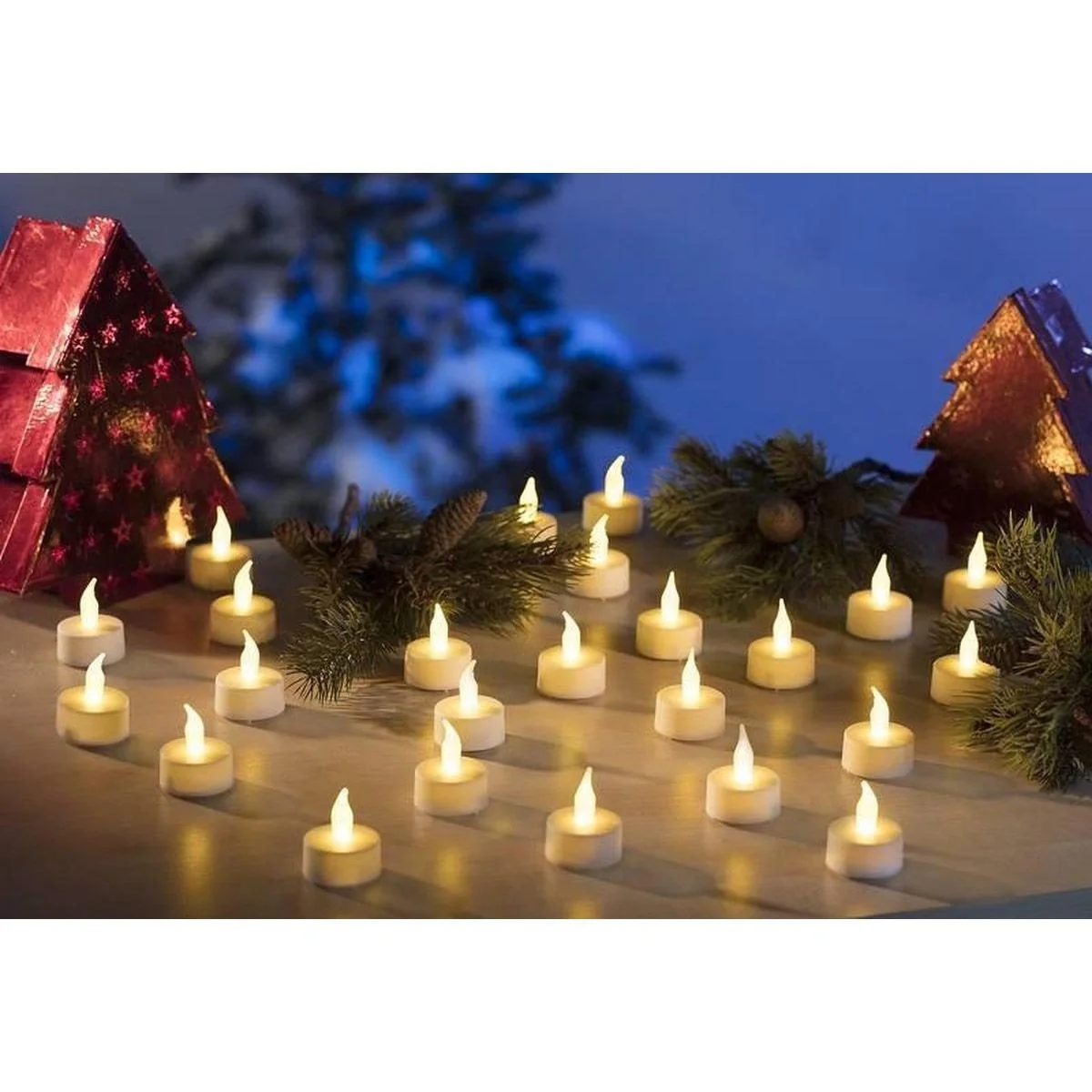 Set Teelichter LED - XXXL SET mit 168 Stück - INKLUSIVE Batterien - 5