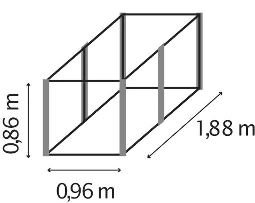 Hochbeet Meta 858, granit - 3