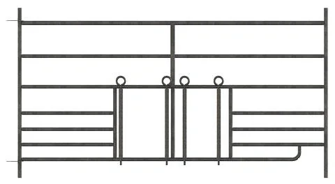 Schafpanel 1,83 Meter mit 2 Lämmerschlüpfe - 3