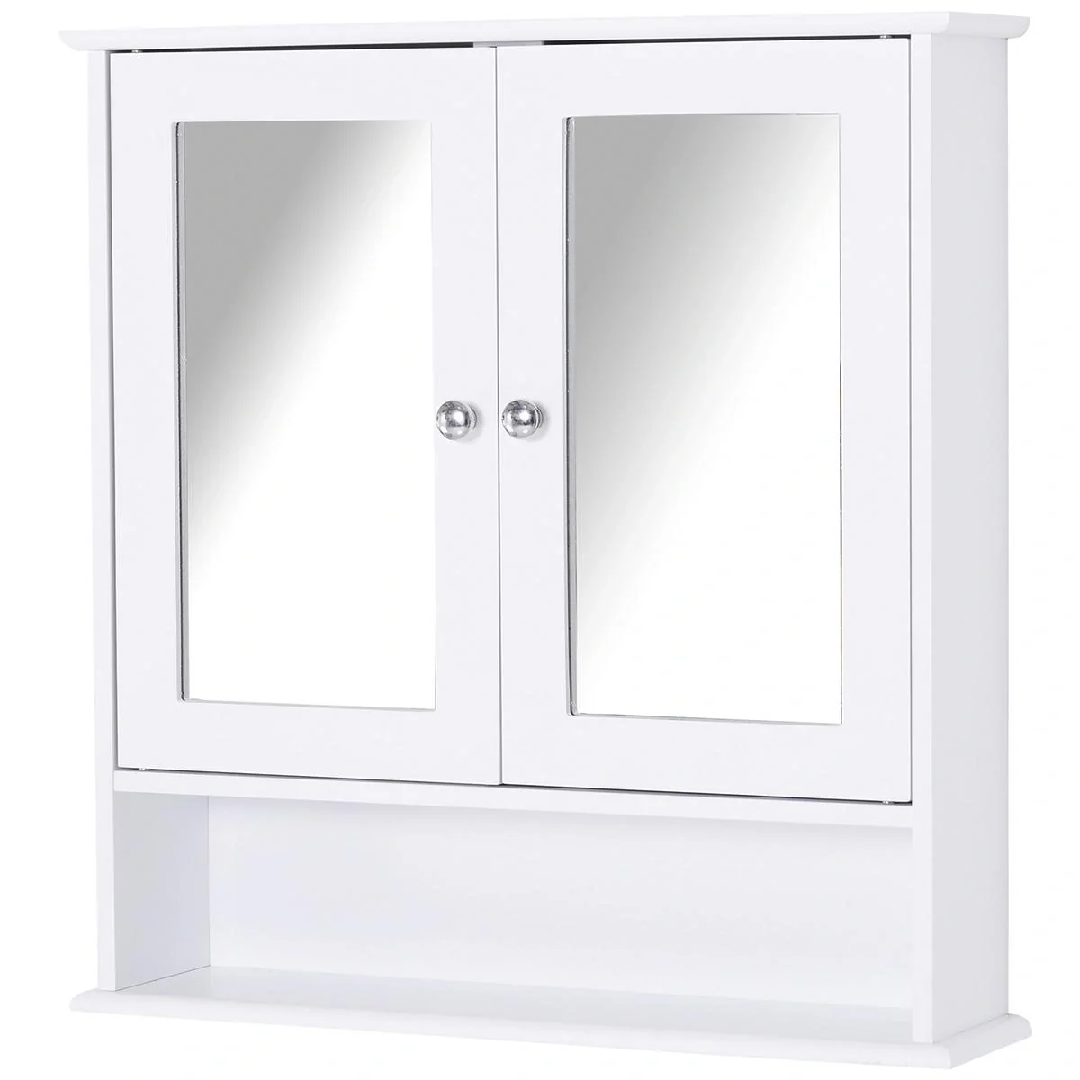 Spiegelschrank mit Ablage weiß - 4
