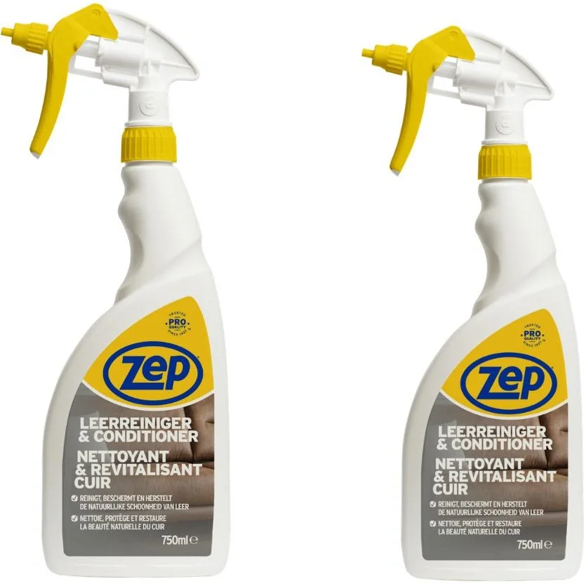 ZEP Leather Cleaner & Conditioner - 750 ml x 2 Stück - Vorteilspack - 2 Stück - 1