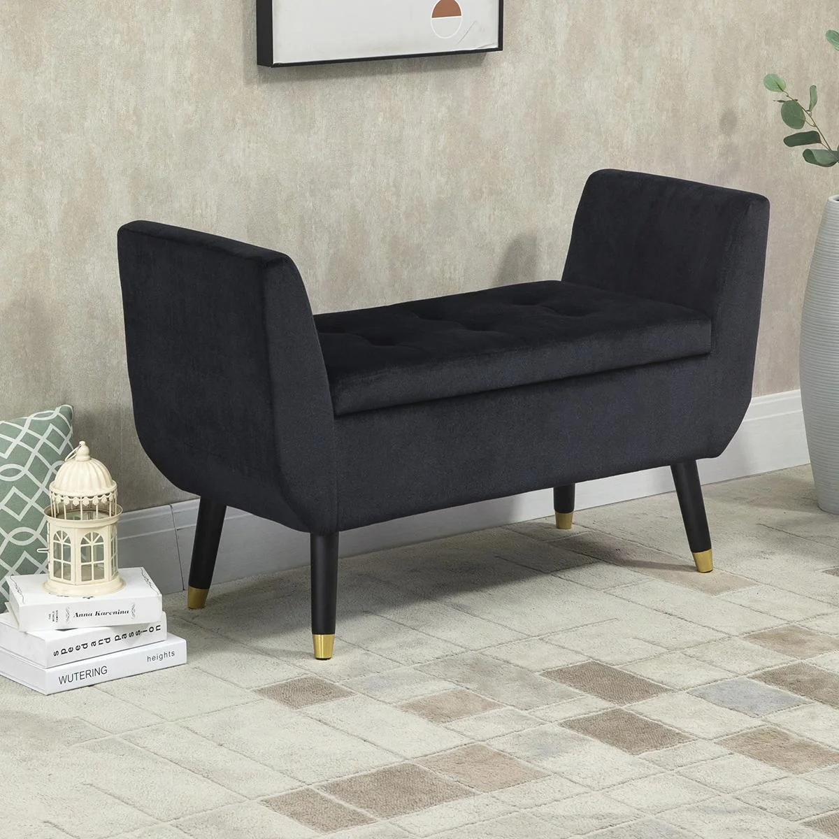 Luxus Sitzbank 107 cm x 42 cm x 65 cm - 1