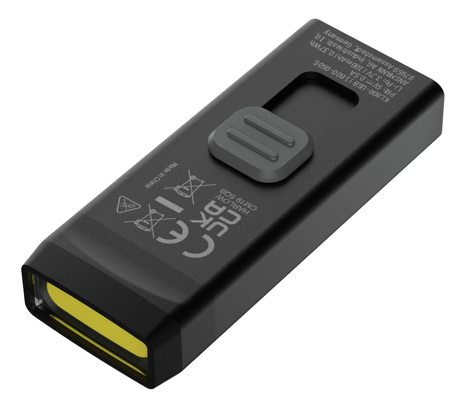Mini LED Taschenlampe mit integriertem USB-A-Stecker, dimmbar - 12