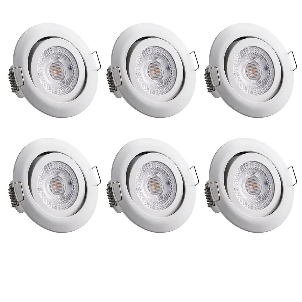 LED-Downlight Krog 6 Stück weiß - 8
